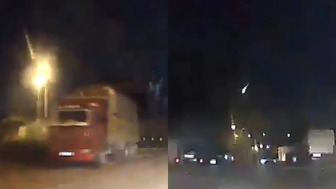 Saniye saniye kaydedildi: İstanbul’da atmosfere giren gök taşı gökyüzünü aydınlattı